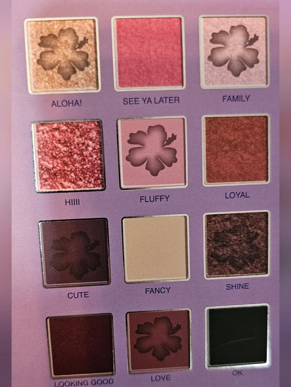 Disney Stitch Pink Floral Eyeshadow Palette